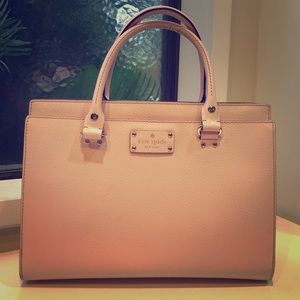 Kate Spade pale pink rose purse